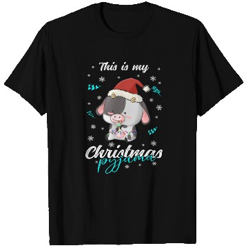 Discover Winter Christmas Pyjama Cow T Shirts