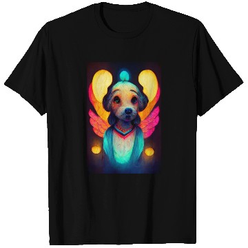 Discover Angel Dog 020 T Shirts