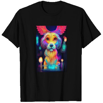 Discover Angel Dog 012 T Shirts