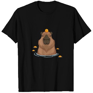 Discover Funny Capybara Oranges Rodent Guinea Pig Lover Pun T Shirts