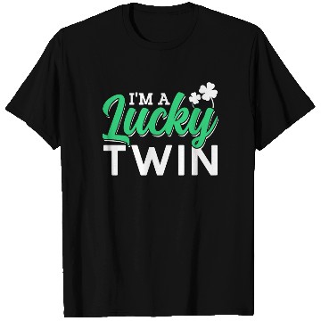 Discover I'm A Lucky Twin Ireland Irish St. Patricks Day T Shirts