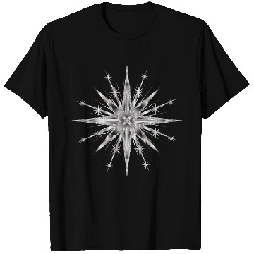 Discover Silver colored glamor timeless star T Shirts