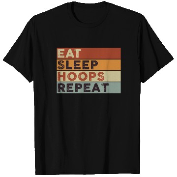Discover Eat Sleep Hoops Repeat Basketball T Shirts