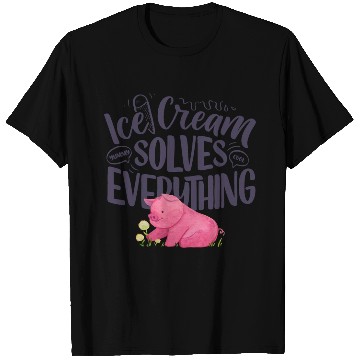 Discover Ice Cream solves everything T Shirts