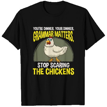 Discover Funny Grammar Teacher Chicken Farming T Shirts