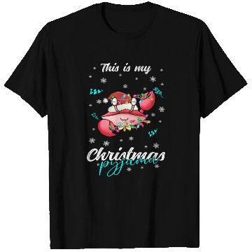 Discover Winter Christmas Pyjama Crab T Shirts