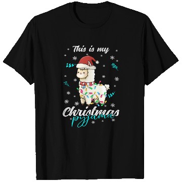 Discover Winter Christmas Pyjama Llama T Shirts