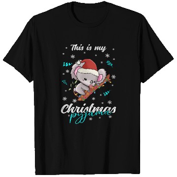 Discover Winter Christmas Pyjama Koala T Shirts
