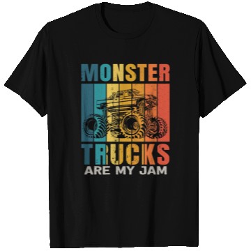 Discover Monster Trucks Are My Jam Vintage Retro T Shirts