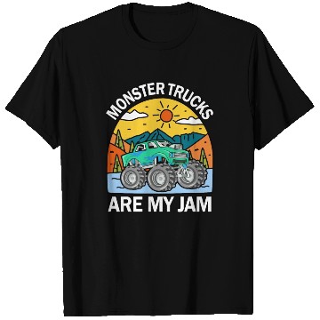 Discover Monster Trucks Are My Jam Vintage Retro T Shirts