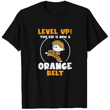 Discover Level Up! This kid is now a green belt T Shirts