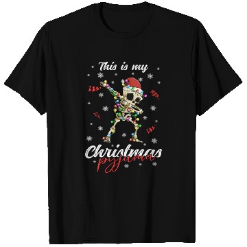 Discover Winter Christmas Pyjama Skeleton T Shirts