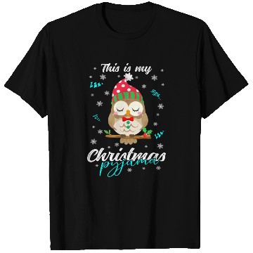 Discover Winter Christmas Pyjama Owl T Shirts
