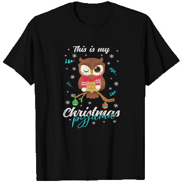 Discover Winter Christmas Pyjama Owl T Shirts