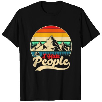 Discover I Hate People Hiking Camping T Shirts