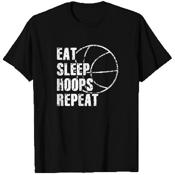 Discover Eat Sleep Hoops Repeat Basketball T Shirts