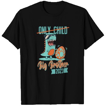Discover Only Child Dinosaur Baby Egg 2023 Big Brother T Shirts
