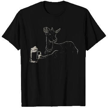 Discover Goat Beer Drinking Men Beer Lover T Shirts