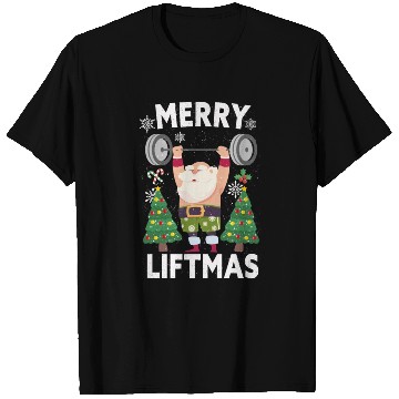 Discover Merry Liftmas Christmas Bodybuilder Gym Workout T Shirts