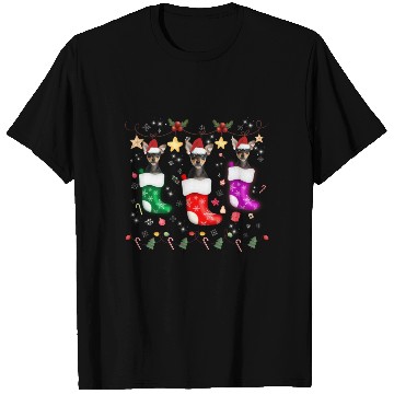 Discover Miniature Pinscher Christmas Lights Funny Xmas T Shirts