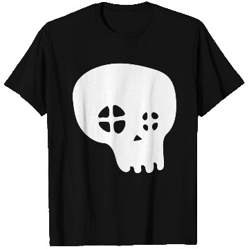 Discover Halloween Skull (White) T Shirts