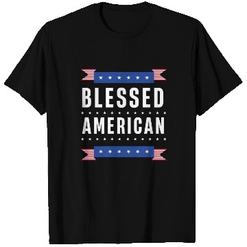 Discover Blessed American USA US Patriotic America T Shirts