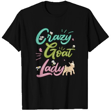 Discover Crazy Goat Lady Goat Lover T Shirts