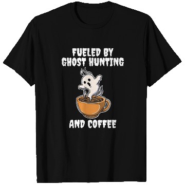 Discover Ghost Hunting And Coffee Funny Ghost Gift T Shirts