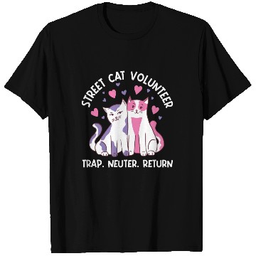 Discover streetcat volunteer, trap neuter return, cat help T Shirts