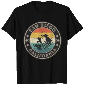 Discover San Diego California Surfing T Shirts San Diego