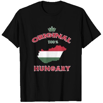 Discover Hungary original 100% flag design T Shirts