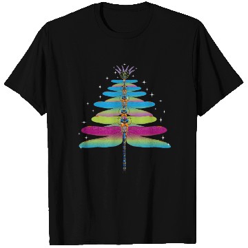 Discover Dragonfly Christmas Tree Funny Insects Lover Xmas T Shirts