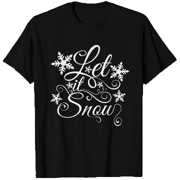 Discover Let It Snow Christmas Snowflake T Shirts