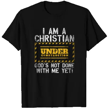 Discover Funny Christian Under Construction Gift Catholic T Shirts