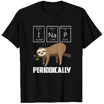 Discover I Nap Periodically Sloth Animal Science Gift T Shirts
