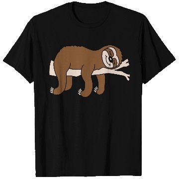 Discover Tired sloth sleeping cartoon T Shirts