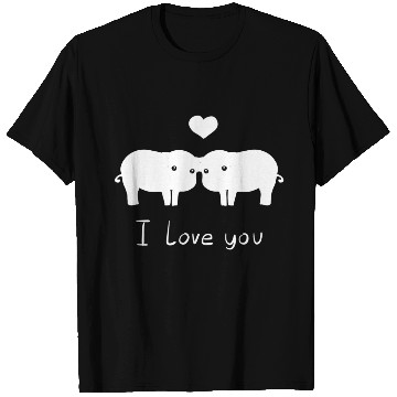 Discover pig couple i love you T Shirts
