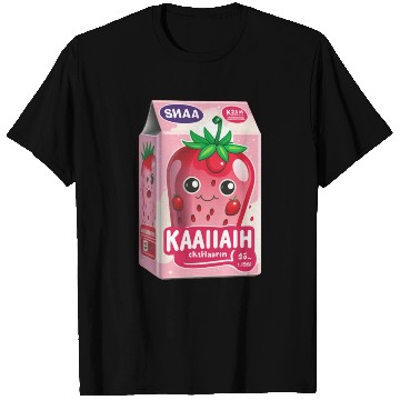 Discover Strawberry Milk Kawaii T Shirts