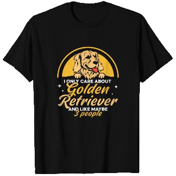 Discover Golden retriever and like maybe 3 people T Shirts