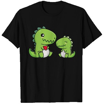 Discover Big sister brother dino siblings boy girl heart T Shirts