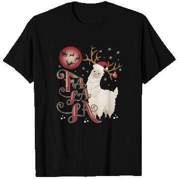 Discover Fa la la llama xmas christmas T Shirts
