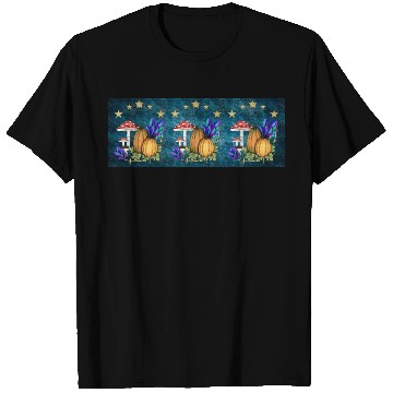 Discover Pumpkins in magic forest - Format E T Shirts