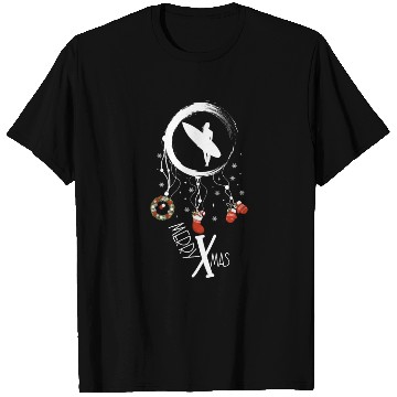 Discover Winter dreamcatcher Christmas Surfer girl T Shirts