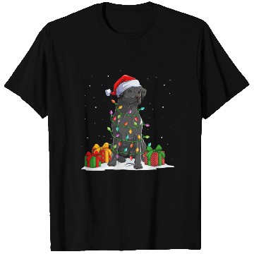 Discover Black Lab Labrador Christmas Lights Pajama Dog T Shirts