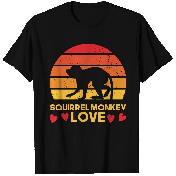 Discover I love squirrel monkeys sunrise design T Shirts