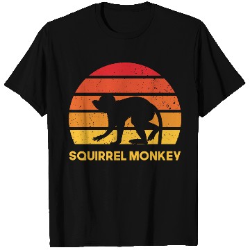 Discover squirrel monkey sunrise sundown design T Shirts