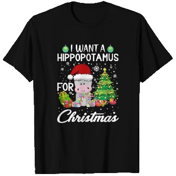 Discover I Want A Hippopotamus For Christmas Hippo T Shirts