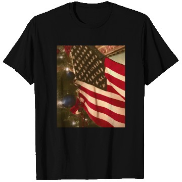 Discover Patriotic Christmas US Flag And Christmas Tree T Shirts