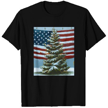 Discover Patriotic Christmas Decorated Christmas Tree With T Shirts