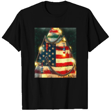 Discover Patriotic Christmas Christmas Tree US Flag T Shirts